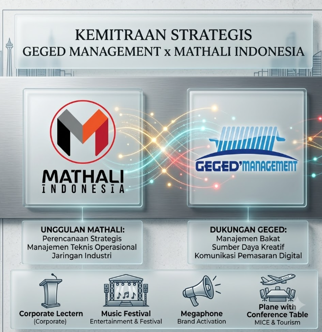 Perkuat Sinergi Industri Kreatif, Geged Management dan Mathali Indonesia Resmi Jalin Kemitraan Strategis Sektor Event Organizer